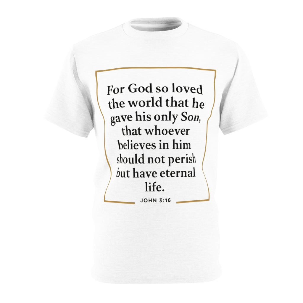 John 3:16 Scripture T-Shirt — Christian Faith Tee with Bible Verse