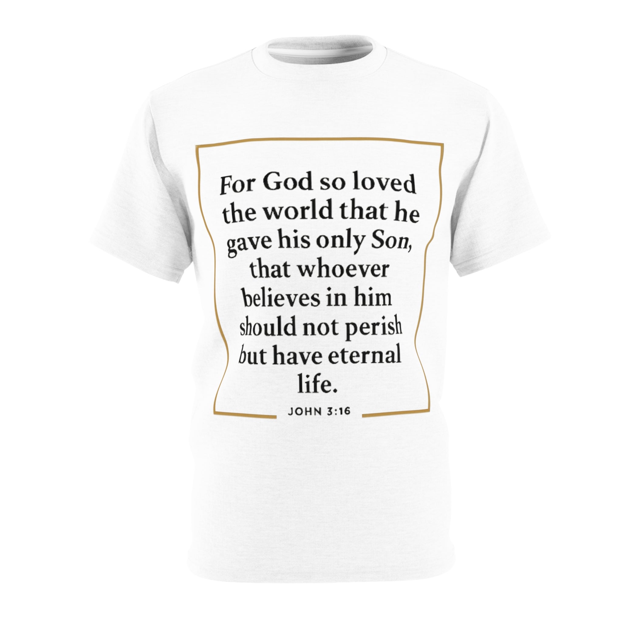 John 3:16 Scripture T-Shirt — Christian Faith Tee with Bible Verse